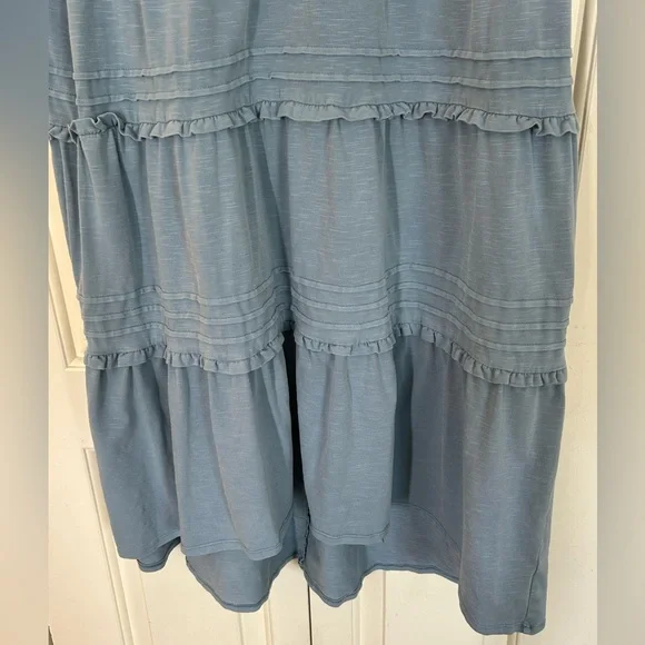 Knox Rose Babydoll Boho Dress Tiered Tassels Crochet Lace Size XL - Picture 3 of 9